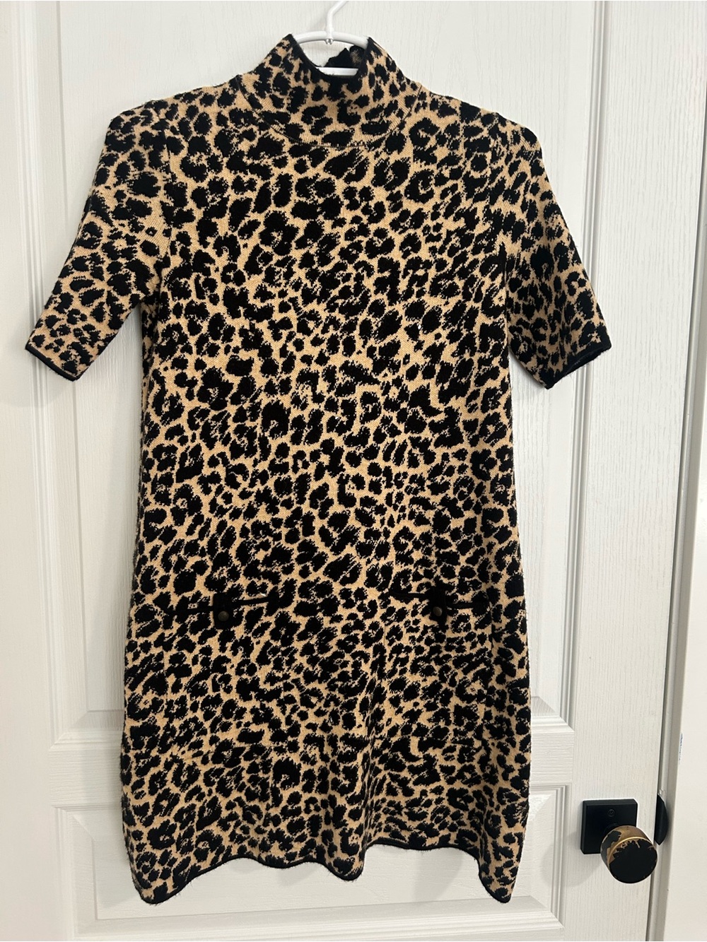 Maeve “Annalise” Mock-Neck Mini Sweater Dress